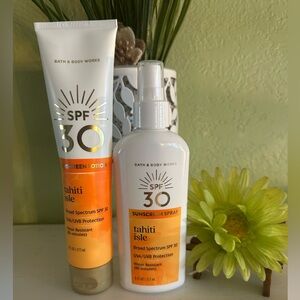 Bath & Body Works SPF 30 Sunscreen Set 
🌴🌴 TAHITI ISLE 🌴🌴